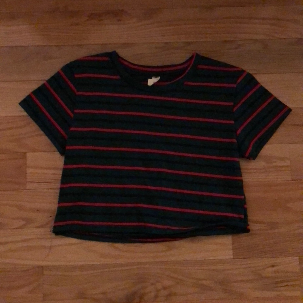 striped crop top